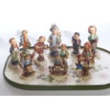 Collection of eleven Hummel figurines