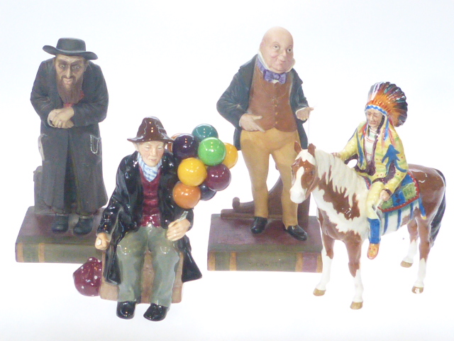 Two Aynsley Dicken's figures 'Fagin' and 'Mr Micawber',