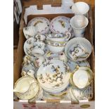 Box of tea ware, vases, small tureens,