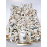 Collection of crested ware relating mainly to the North East and Cumbria