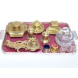 Collection of eleven gilt metal,