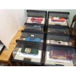 Collection of ten Franklin Mint Precision model cars in cases