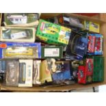 Large collection of boxed model vehicles