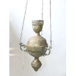Moorish brass lamp