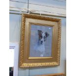 Donald Wood (1889-1953), Study of a Jack Russell Terrier, Initialled D.W., watercolour, framed, 39.