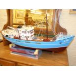 Motorised kit built model boat, 'Nordkap',