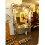 Large silvered frame mirror,