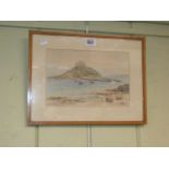 Thomas Herbert Victor, 'St. Michael's Mount', signed and titled, watercolour, framed, 15.