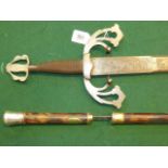 Mounted sword stick and Spanish sword (2)