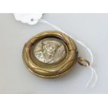 Brass vesta case in the form of a life belt