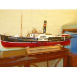 Motorised kit built paddle steamer, 'Glasgow',