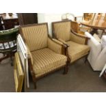 Pair Barker & Stonehouse Regency style armchairs