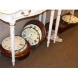 Three various wall clocks,