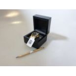 Cross rolled gold pen and a Citizen gentleman's wrist watch (2)