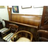 Barker & Stonehouse 6ft mahogany sleigh bed