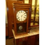 Oak cased wall clock