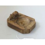 Robert Mouseman Thompson oak ashtray