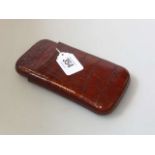 Vintage crocodile leather case
