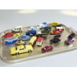 Collection of twenty one model vehicles