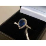 Sapphire and diamond ring,