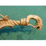 Ornate carved treen walking stick