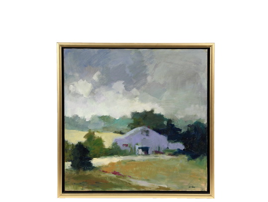 HELEN ST. CLAIR (Contemporary Portland, ME) - "Jefferson Farm", oil on canvas, signed lower right,