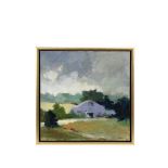 HELEN ST. CLAIR (Contemporary Portland, ME) - "Jefferson Farm", oil on canvas, signed lower right,