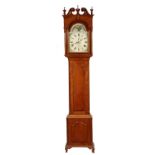 FEDERAL PERIOD TALL CLOCK - Tallcase Clock in Cherry, made by Solomon Parke & Co, Philadelphia,