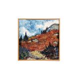 J.O. PAYNE (Contemporary Maine) - "Blueberry Fields, Cape Rosier, Brooksville", oil on canvas,