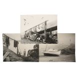 WARNER TAYLOR (ME, 1880-1958) - (13) Matte Black & White Gelatin Photos of the Fishing Industry,