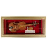 CIVIL WAR POW MADE MUSICAL INSTRUMEMNT - Hand Made Violin in pine and mahogany, made in 1864 by Cpl.