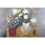 Nael Hanna (Scottish / Iraqi born 1959) ARR Framed oil on canvas, signed ‘Scottish Wild Flowers’