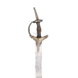 AN INDIAN SWORD (FIRANGI), 18TH/EARLY 19TH CENTURY with very broad polished blade double-edged