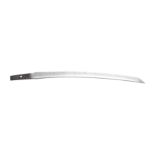 A JAPANESE SHORTSWORD (WAKIZASHI) with curved single-edged blade with wavy hamon, tang signed