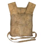 A BRITISH DAYFIELD BODY SHIELD, SIMPLE MODEL, CIRCA 1915-18 of 'poncho-like' form, consisting of a