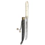 AN OTTOMAN BALKAN DAGGER (BICHAQ), 19TH CENTURY AND A MIDDLE EASTERN DAGGER the first with