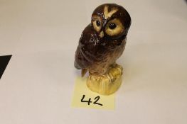 A Beswick Whisky Flask : Tawny Owl, mode