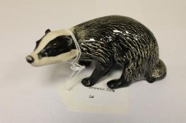A Beswick Figure : Badger - Male, model