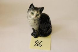 A Beswick Figure : Cat - Seated, Head Lo