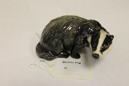 A Beswick Figure : Badger - Female, mode