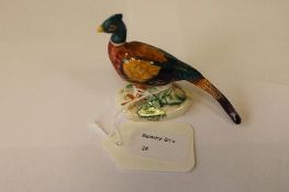 A Beswick Figure : Pheasant - Curved Tai