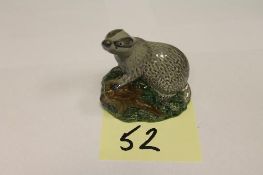 A Beswick Whisky Flask : Badger, model 2