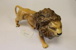 A Beswick Figure : Lion - Facing Right,