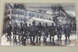 Tom Dack : Pitmen at the colliery, water