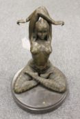 After D.H.Chiparus - bronze study of an