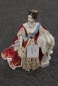 A Royal Worcester limited edition figurine depicting Queen Victoria, height 21.5 cm. CONDITION