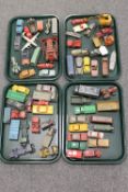 A large collection of Dinky and other cast vehicles. (Q) CONDITION REPORT: All play-worn
