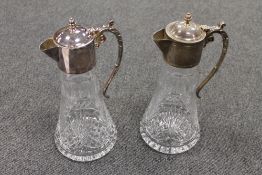 A pair of Edinburgh crystal  Bank of Scotland Centenary claret jugs, boxed. (2) CONDITION REPORT: