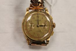 An 18ct gold gentleman's Formida wrist watch. CONDITION REPORT: Good condition, on expansion