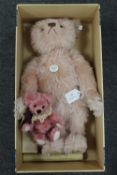 A limited edition Steiff bear 1927 Rose 48, boxed,  together with two other miniature bears. (3)